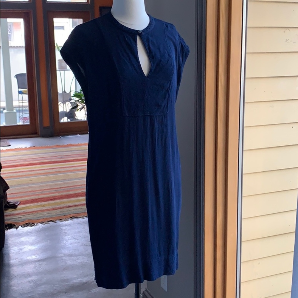 JCrew shift dress blue